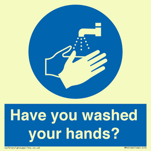 Have you washed your hands?